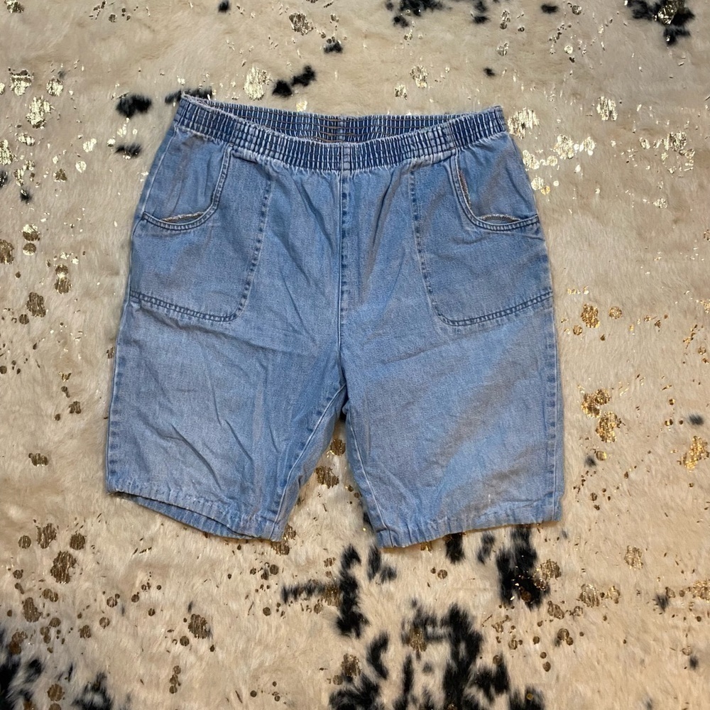 𝅺WOMENS Rebecca Malone Elastic Waist Denim Shorts